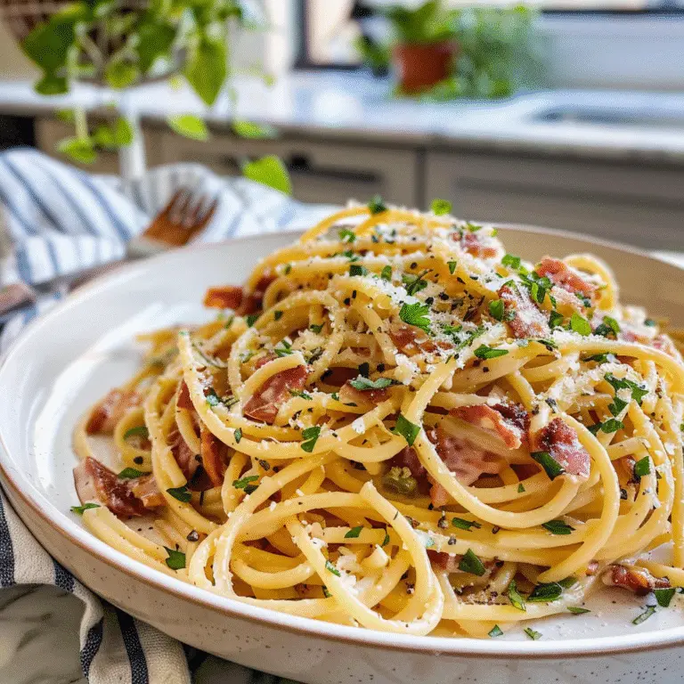 Spaghetti Carbonara Dish