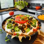 Halloween Taco Dip in a Pumpkin