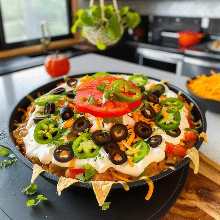 Halloween Taco Dip in a Pumpkin