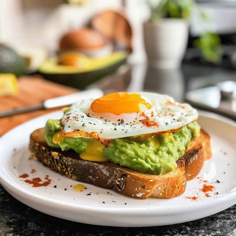 Avocado Toast with Egg - Delicious Breakfast Recipe
