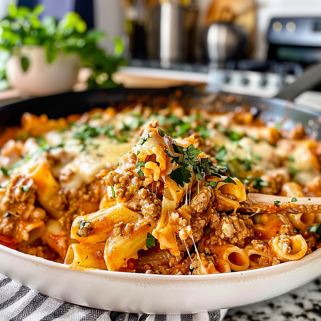 Cheesy Taco Pasta