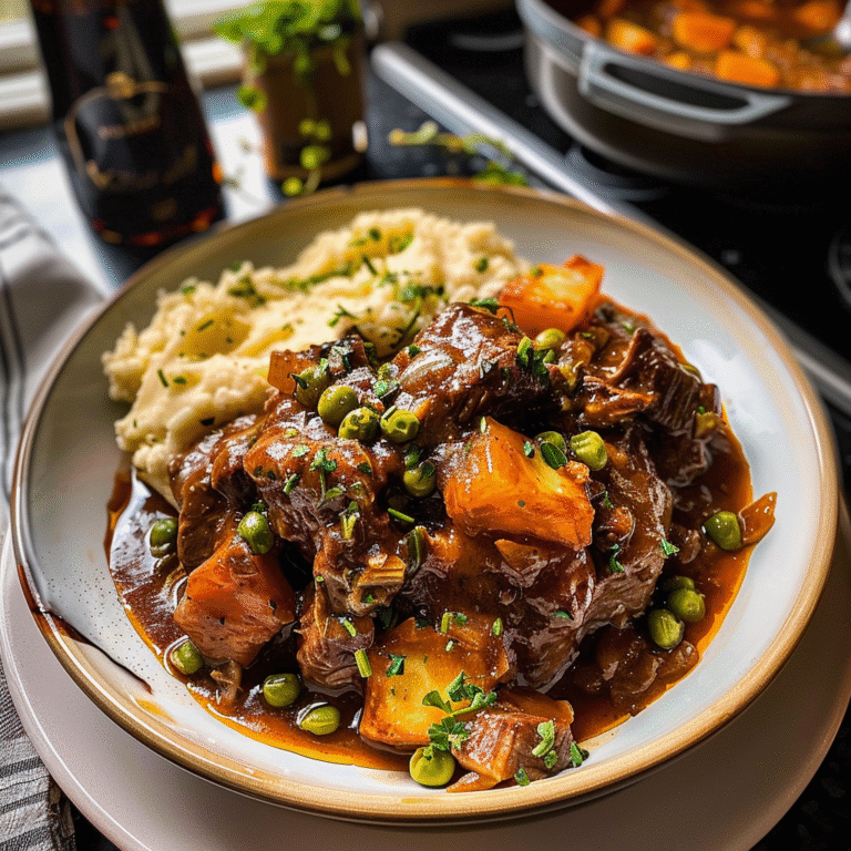 Delicious Guinness Beef Stew in a Bowl