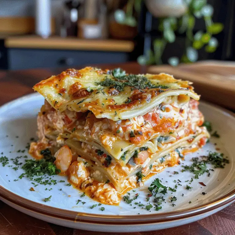 Mouthwatering Seafood Lasagna