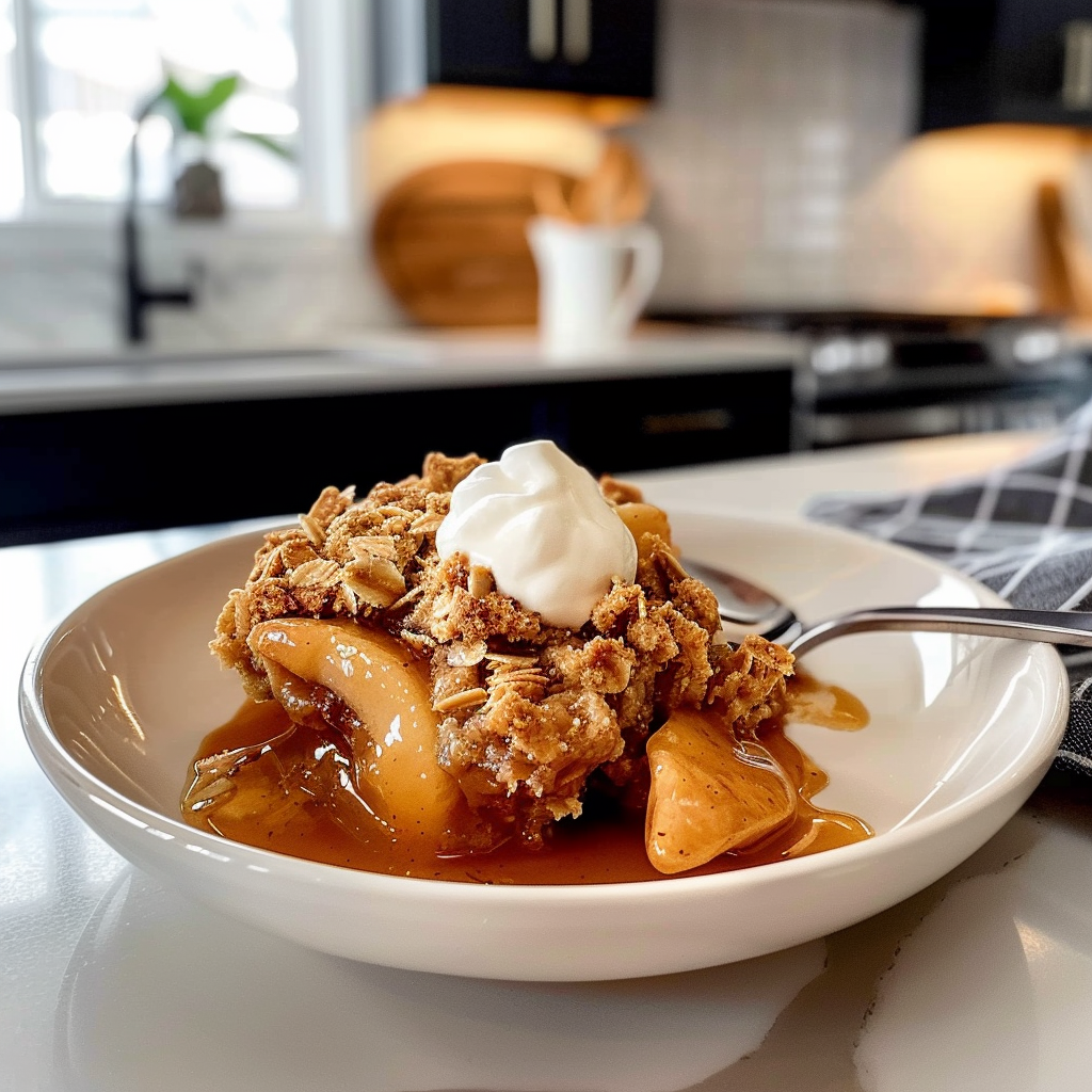 Delicious Apple Crisp with Canned Apples