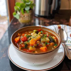 Veggie Soup in a Bowl