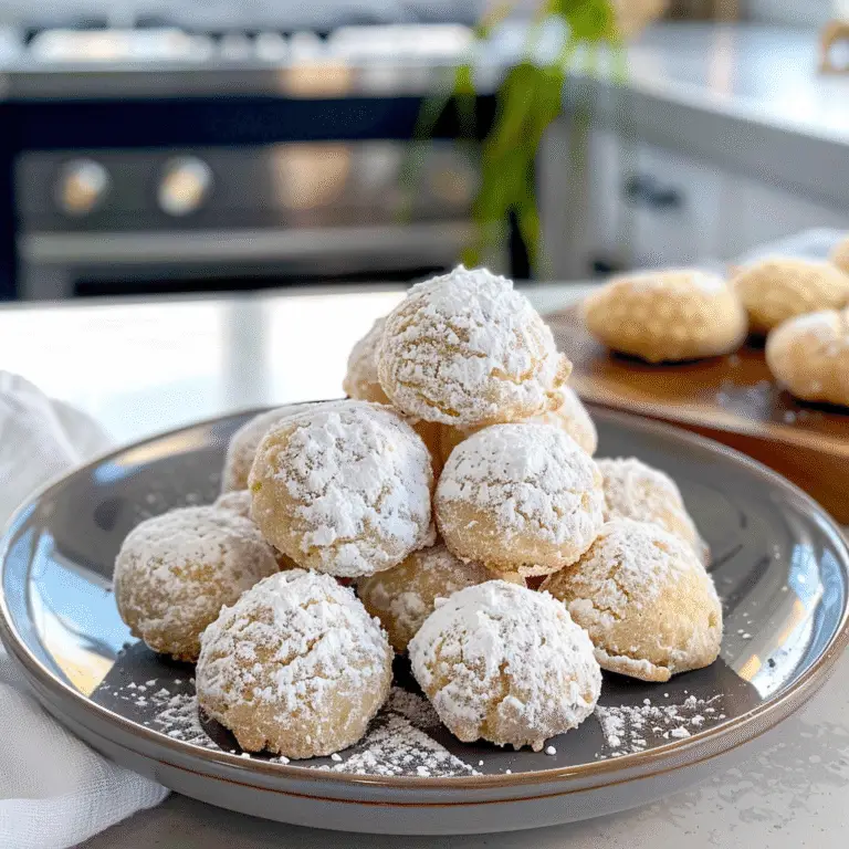 Snowball Cookies Freshly Baked