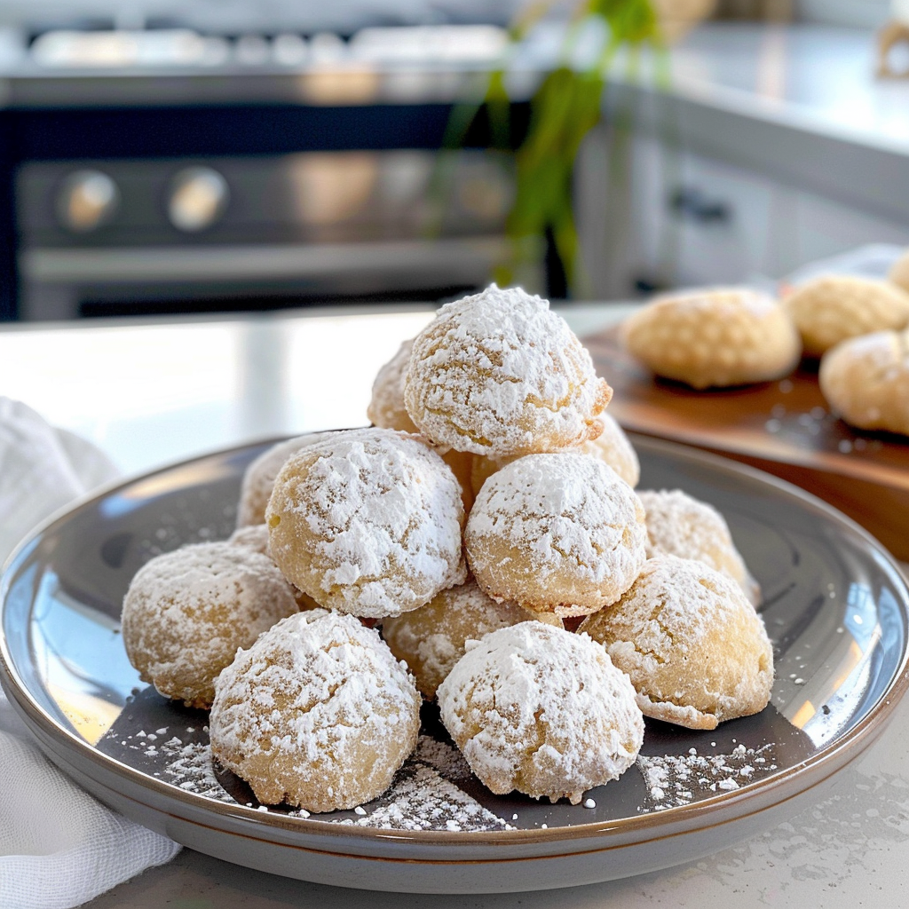 Snowball Cookies Freshly Baked