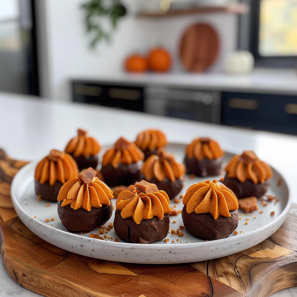 Pumpkin Cheesecake Truffles
