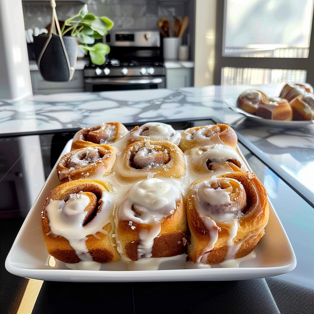 Fluffy Cinnamon Rolls with Heavy Cream