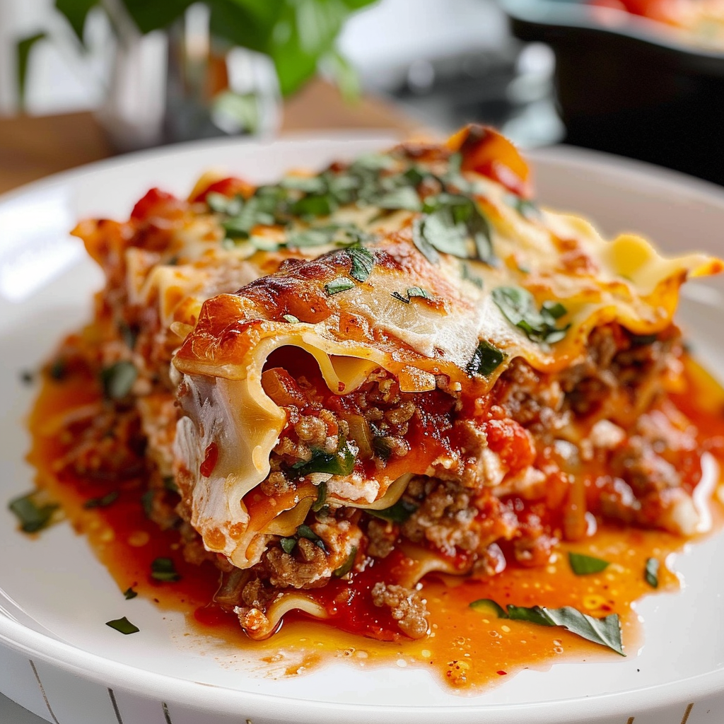 Tasty Lasagna Rolls Ready to Serve