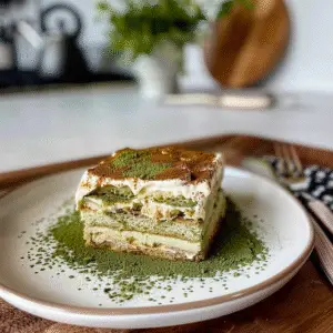 Matcha Tiramisu Dessert
