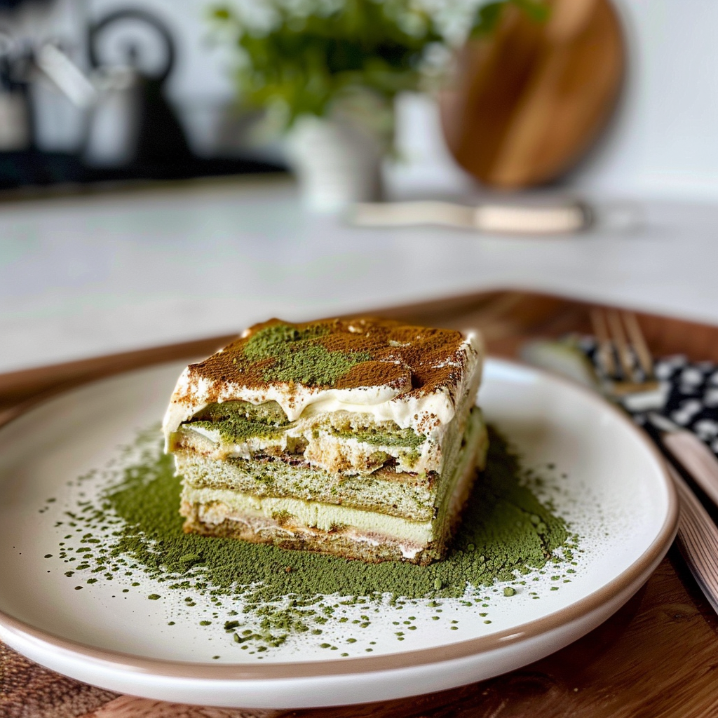 Matcha Tiramisu Dessert