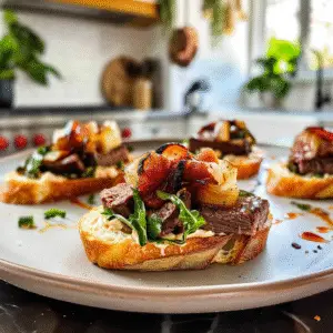 Tasty Steak Crostini
