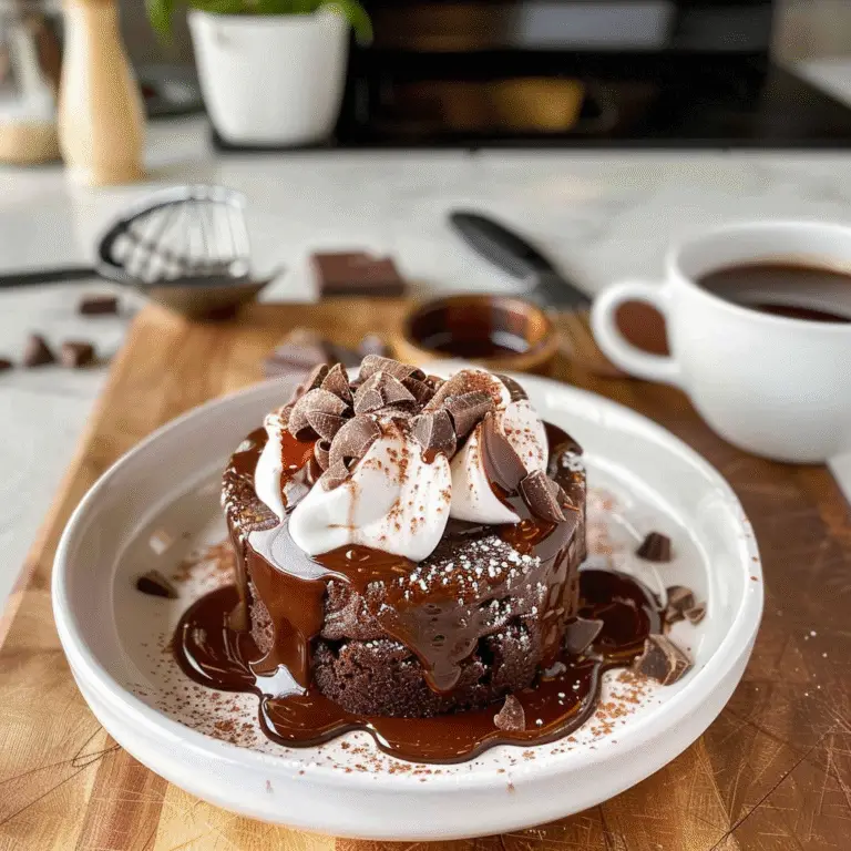Hot Chocolate Mug Cake in a Cup