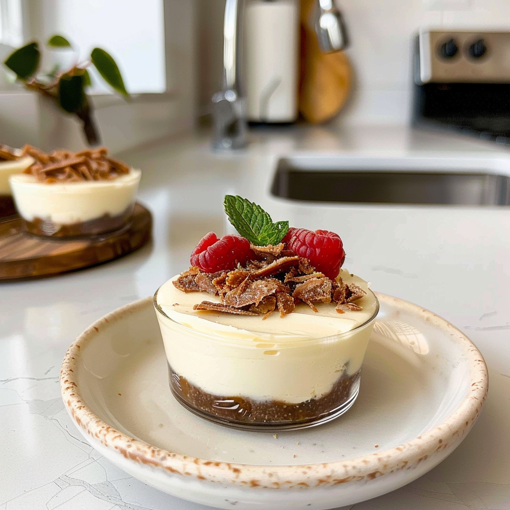 Protein Cheesecake Cups Dessert