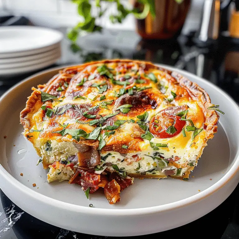 Crustless Quiche Delight