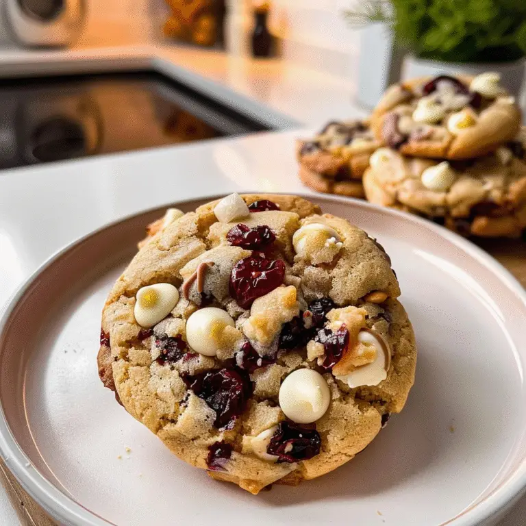 White Chocolate Cranberry Cookies