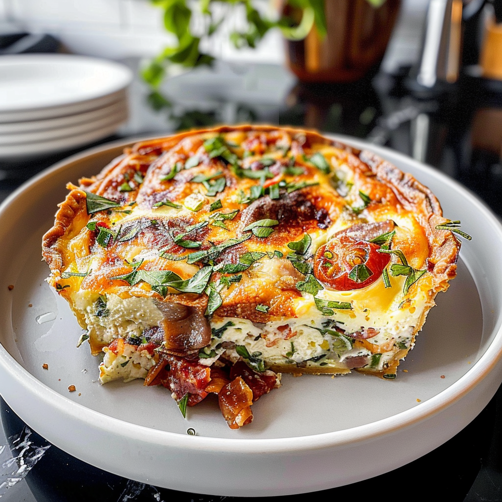Crustless Quiche Delight
