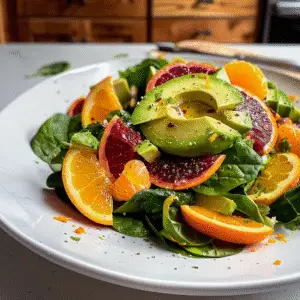 Citrus Avocado Spinach Delight