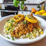 One Pot Lemon Herb Chicken and Rice Dish