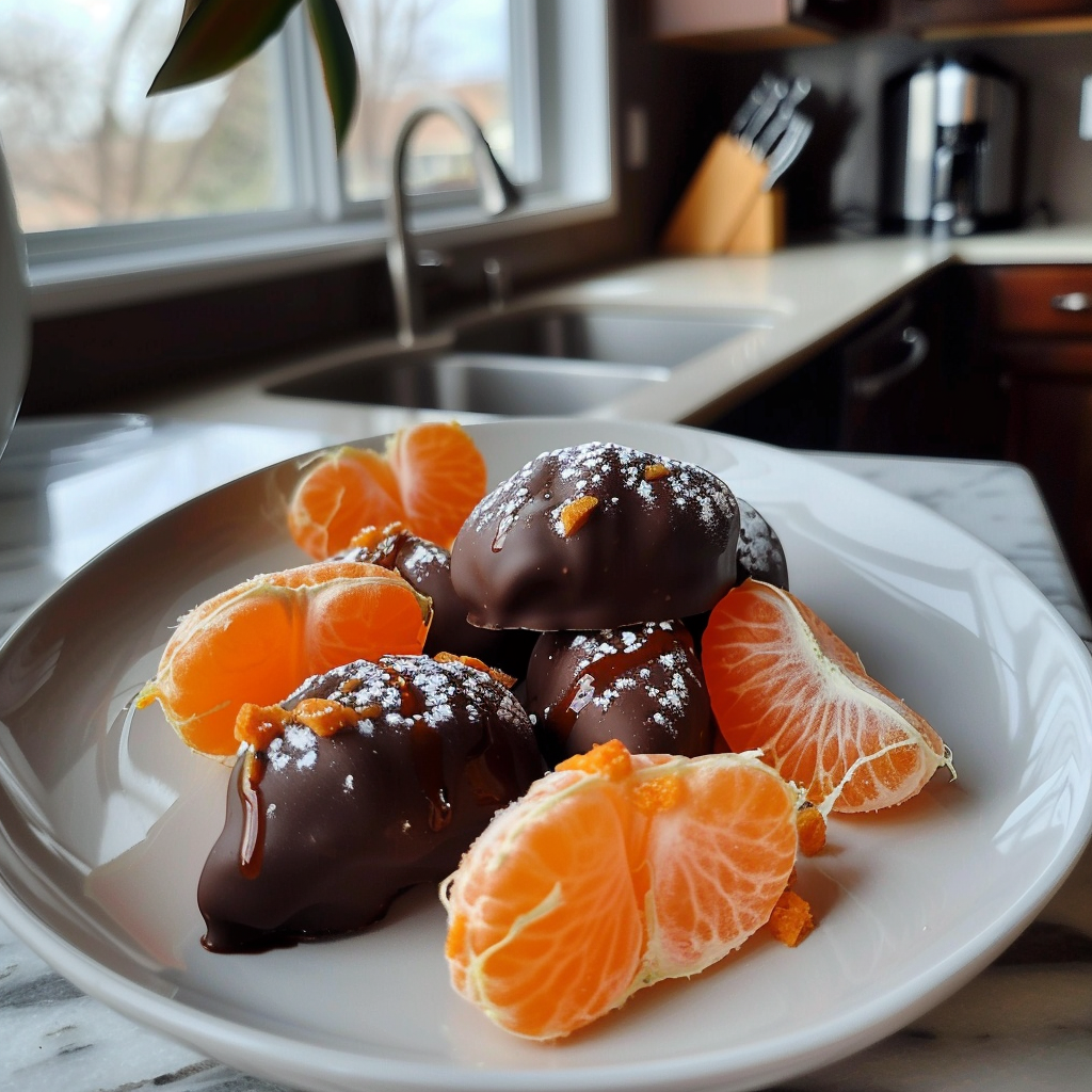Dark Chocolate Dipped Clementines