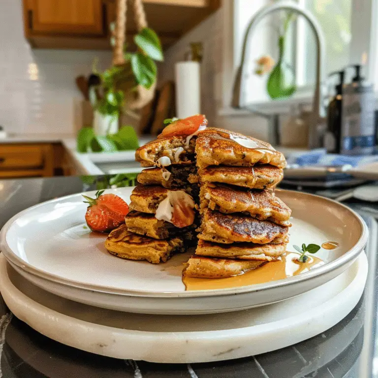 Protein Pancakes on a Plate