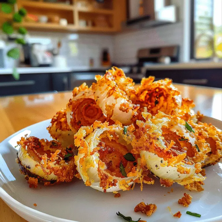 Crispy Mini Blooming Onions in Air Fryer