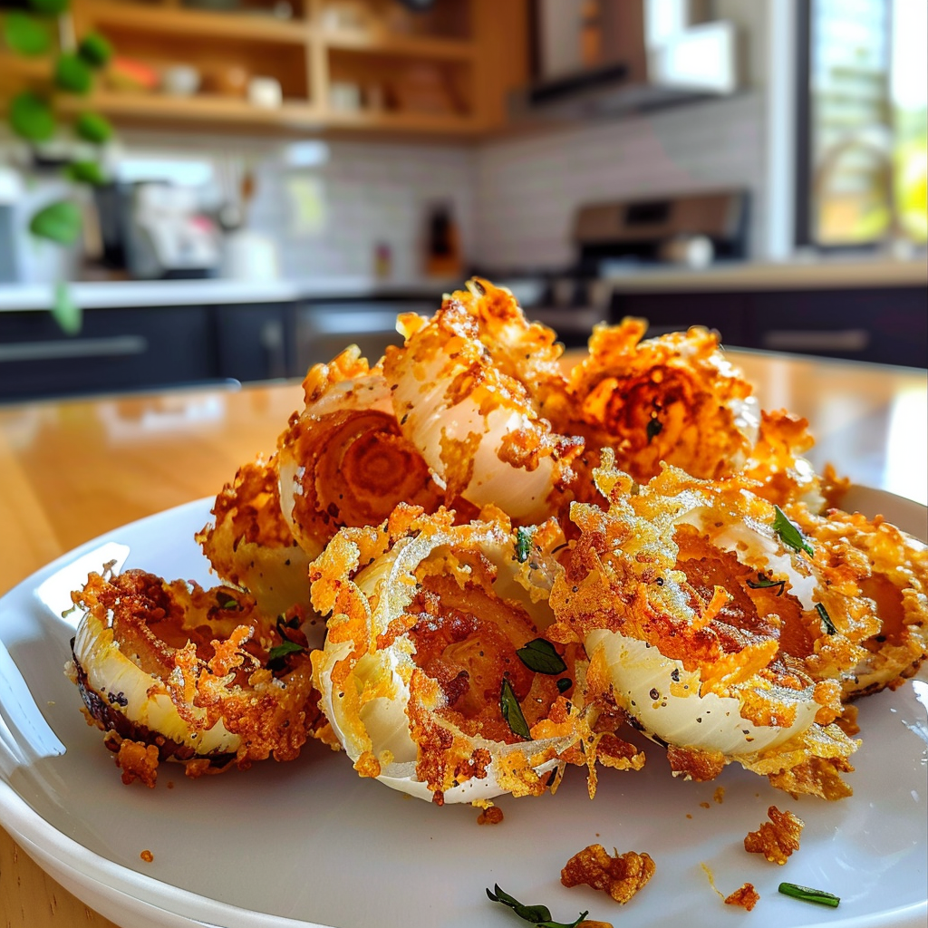 Crispy Mini Blooming Onions in Air Fryer