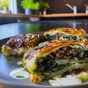 Roasted Cabbage-Steak Spanakopita Melts