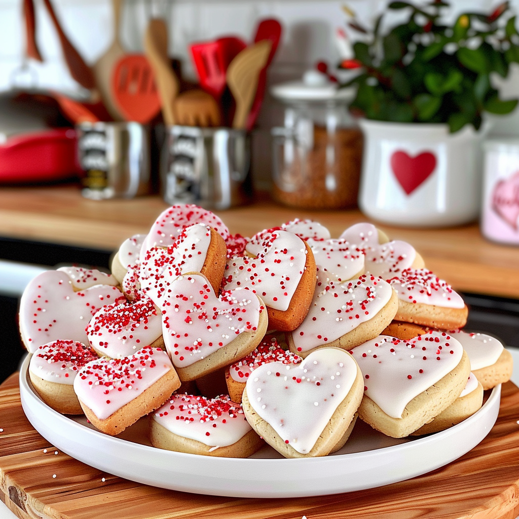 Beautifully Decorated Valentine Cookies