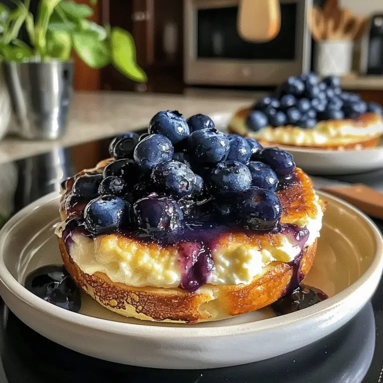 Baked Blueberry Cottage Cheese Bowls