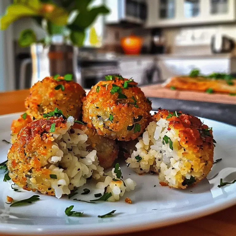 Baked Chickpea and Rice Balls