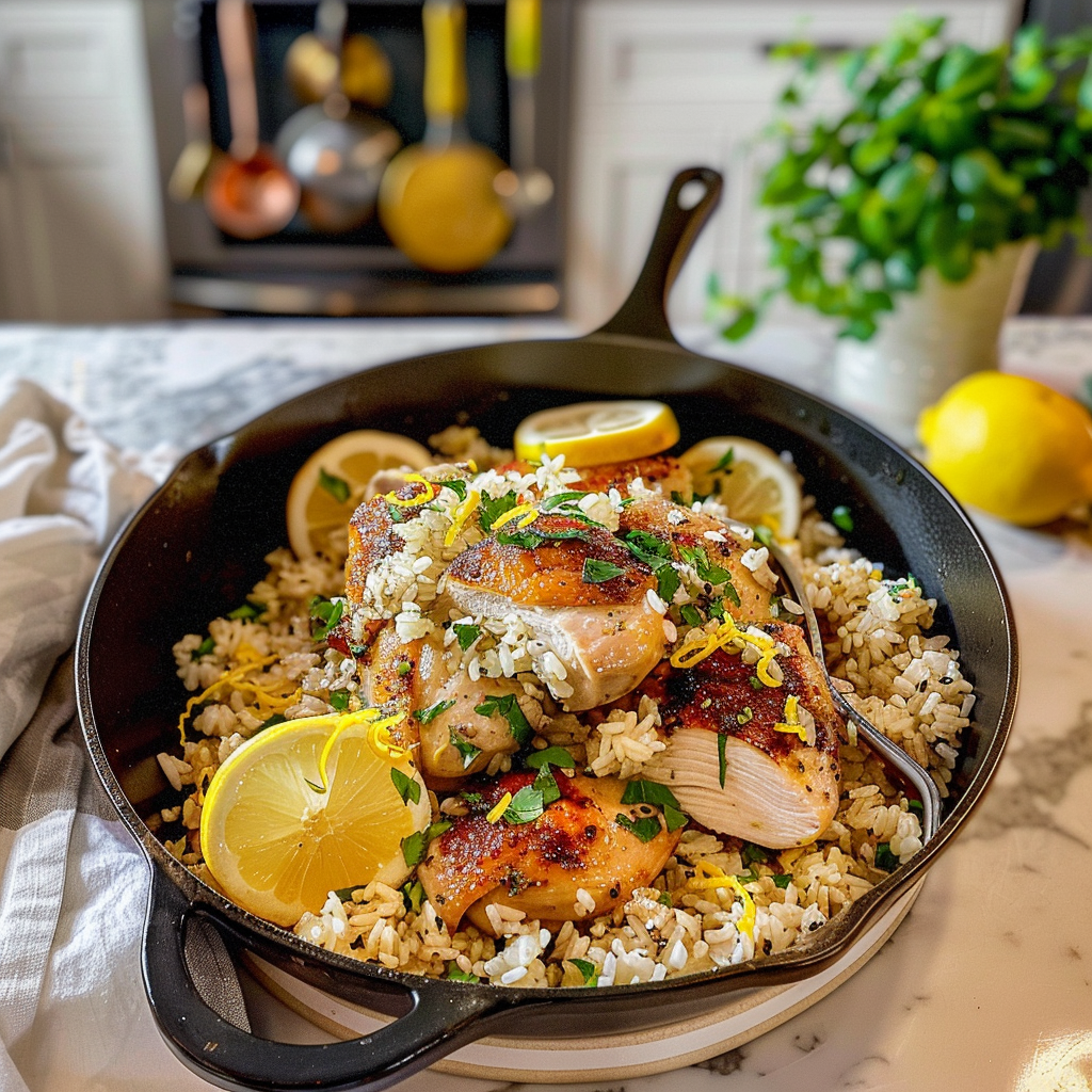 Honey Lemon Chicken Skillet